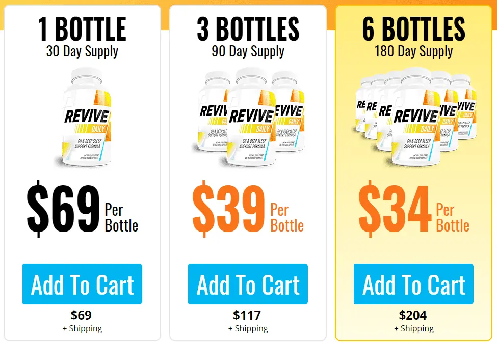 revive daily price